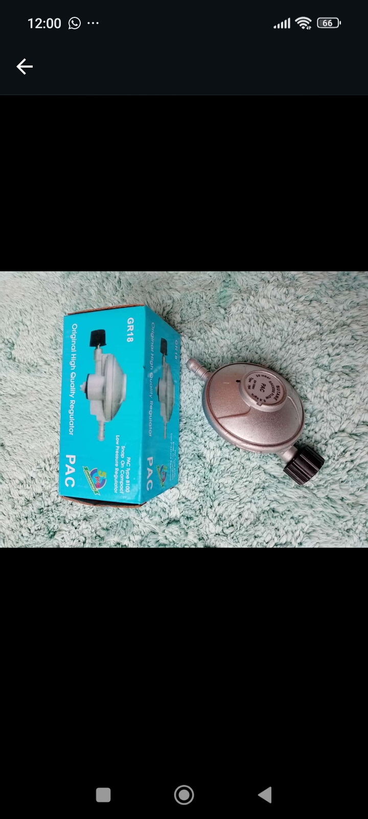 PAC 6KG REGULATOR